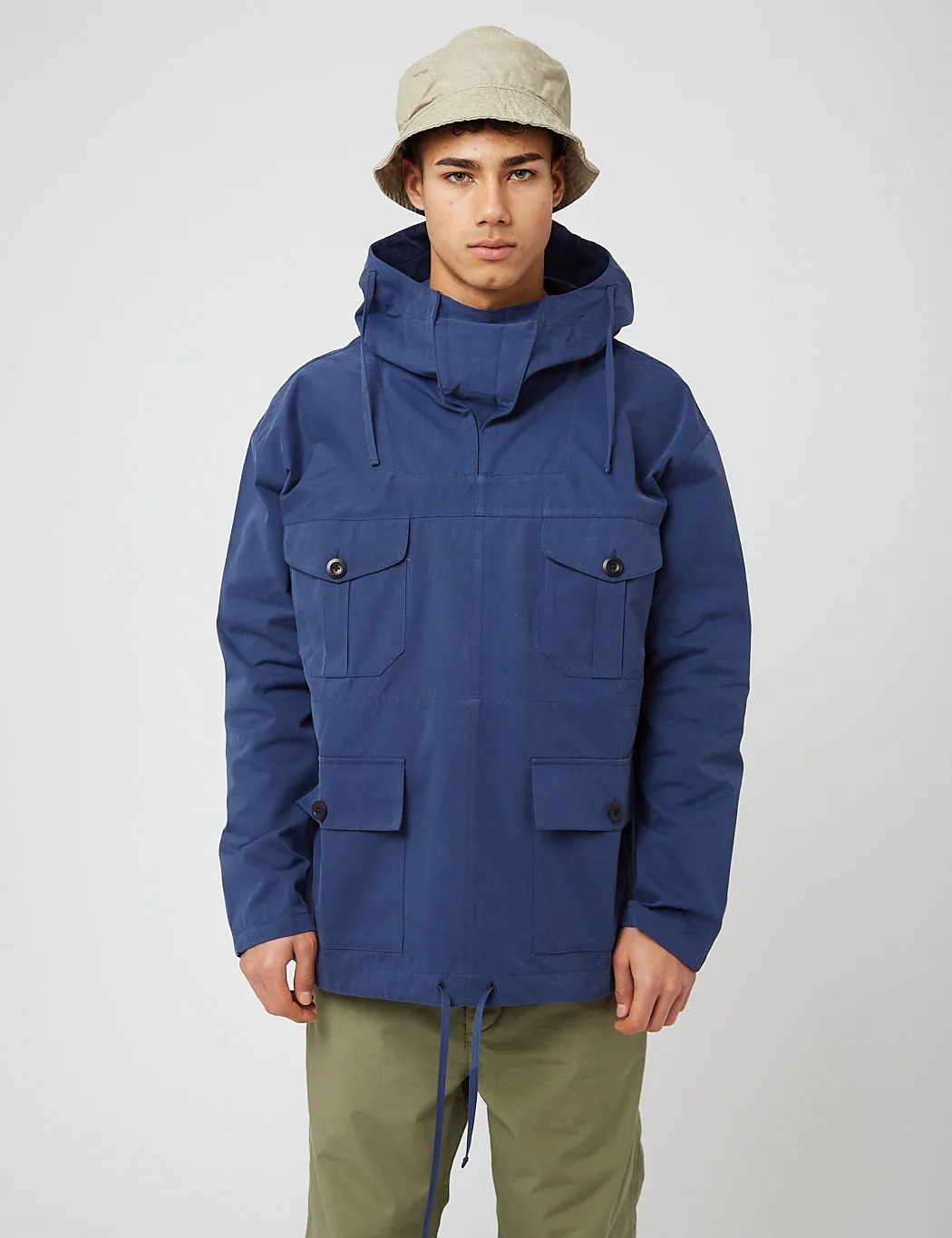 Nigel Cabourn British Army Smock (Poplin) - Navy Blue sold by Article London