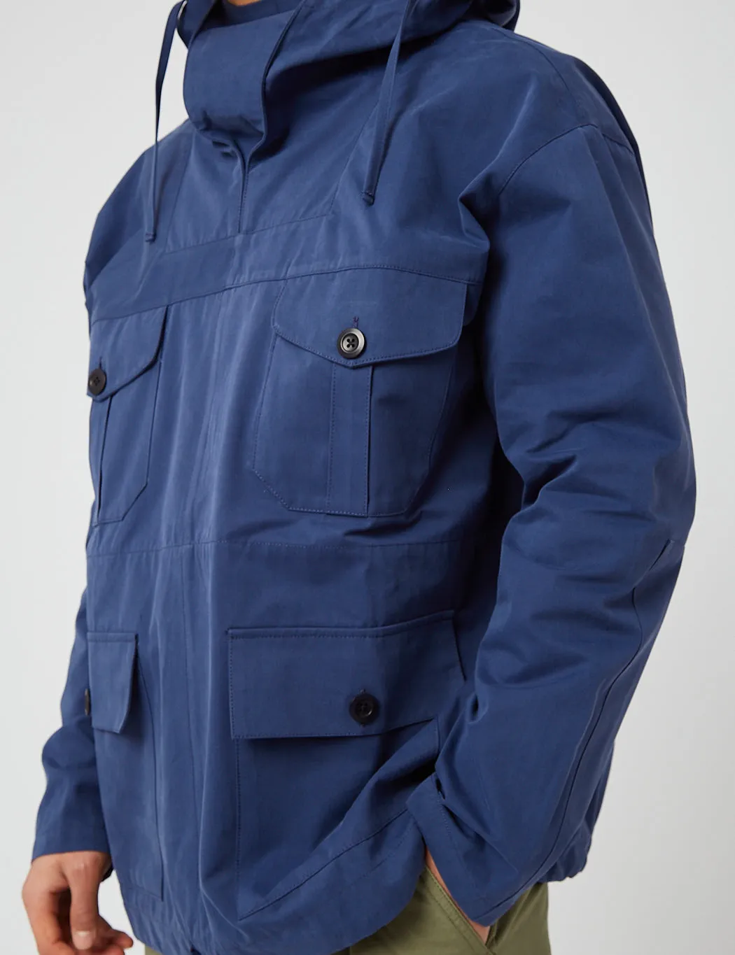 Nigel Cabourn British Army Smock (Poplin) - Navy Blue sold by Article London product image thumbnail 2