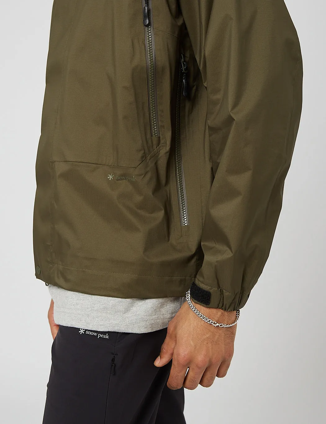 Snow Peak 2.5L Rain Jacket - Olive Green sold by Article London product image thumbnail 2