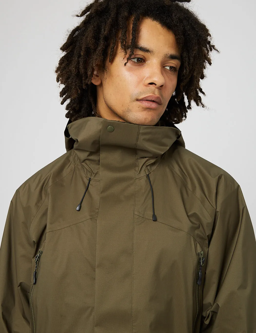Snow Peak 2.5L Rain Jacket - Olive Green sold by Article London product image thumbnail 5