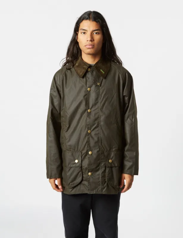 Barbour 40th Anniversary Beaufort Wax Jacket - Olive Green sold by Article London