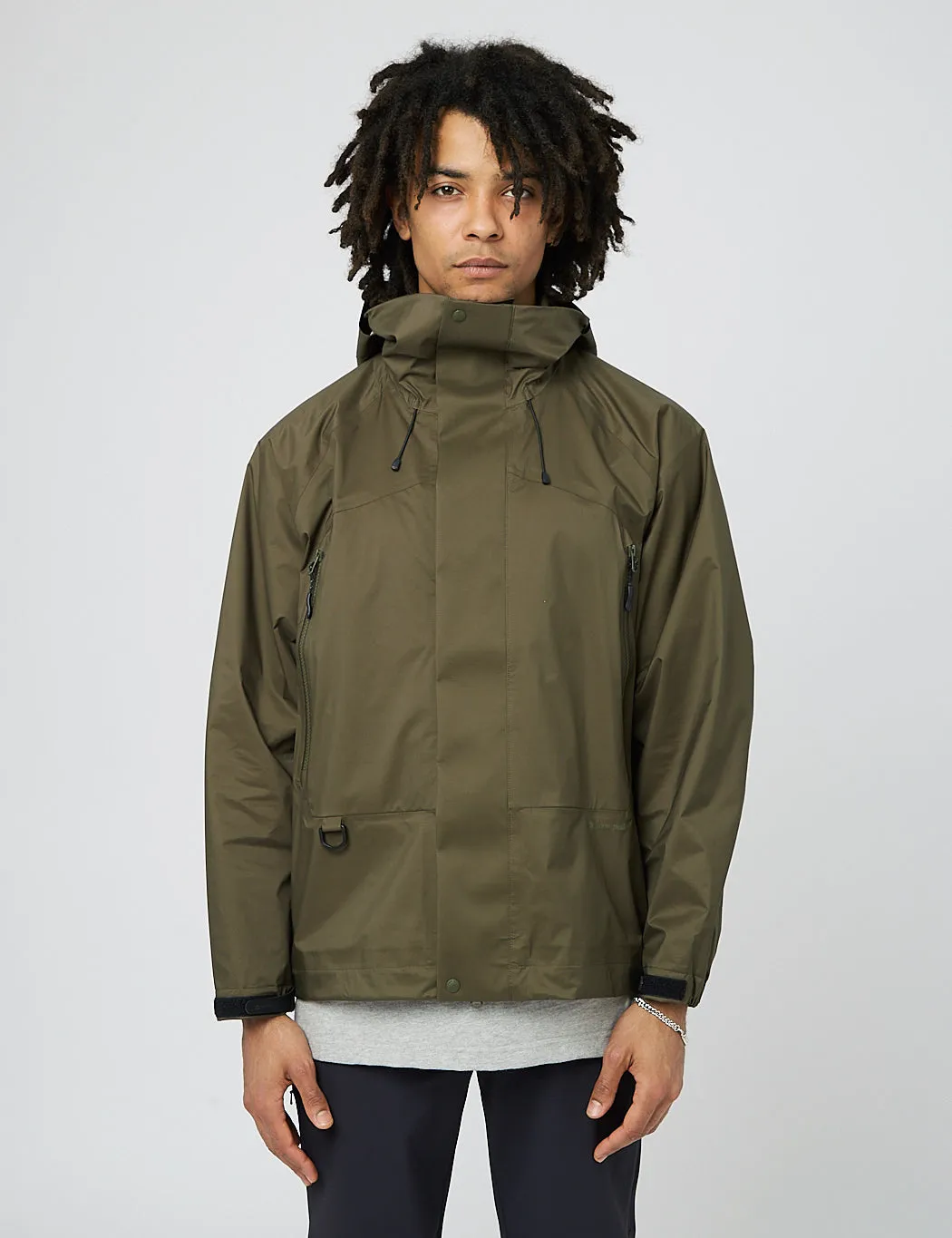 Snow Peak 2.5L Rain Jacket - Olive Green sold by Article London
