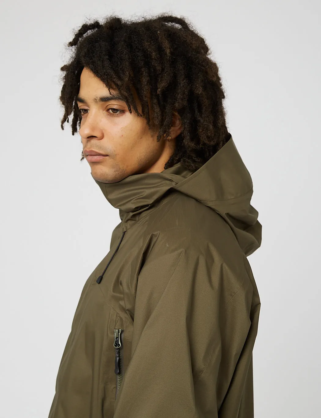 Snow Peak 2.5L Rain Jacket - Olive Green sold by Article London product image thumbnail 4
