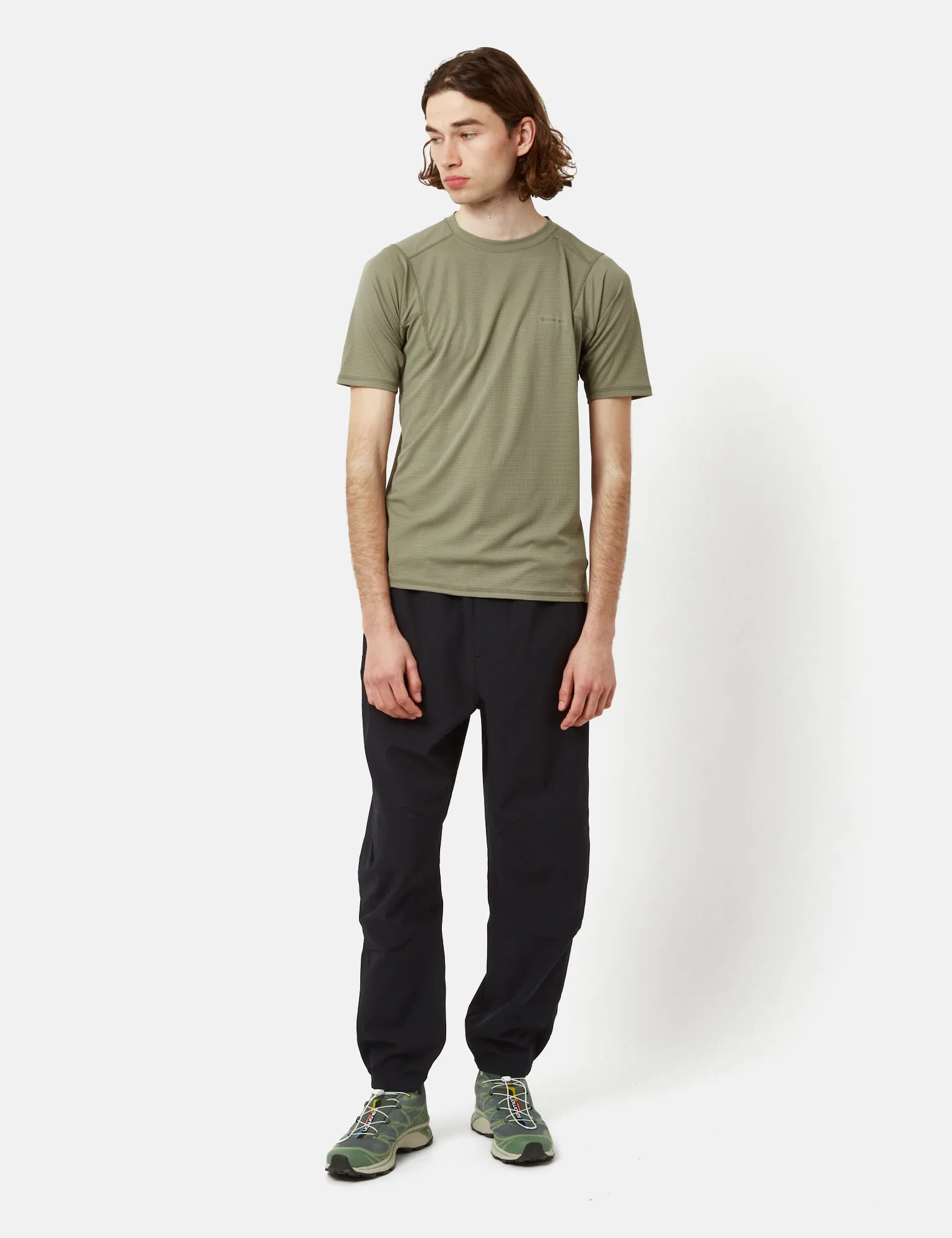Snow Peak Power Dry T-Shirt - Khaki Brown sold by Article London product image thumbnail 4