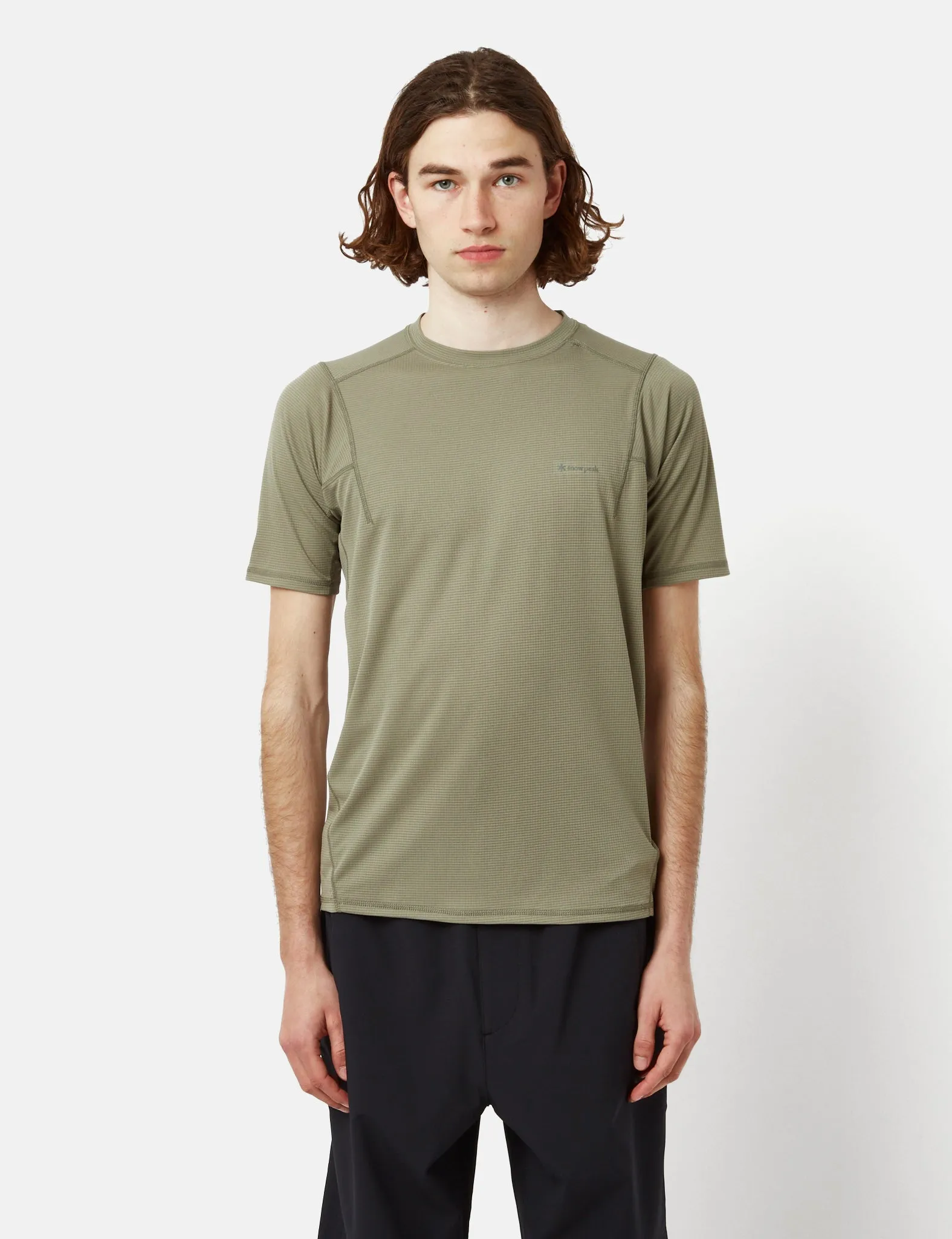 Snow Peak Power Dry T-Shirt - Khaki Brown sold by Article London