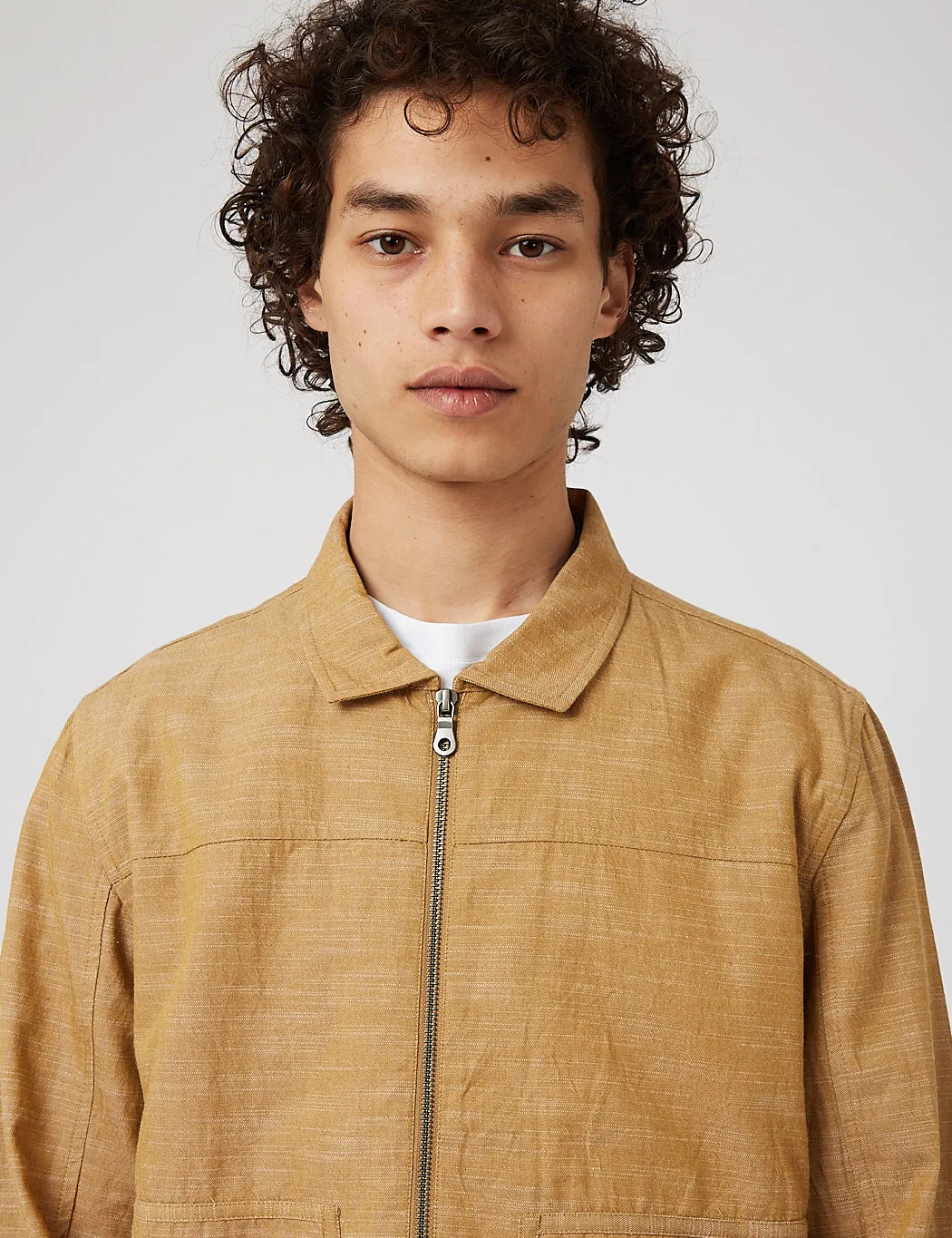 Folk Raft Jacket (Textured) - Tan sold by Article London product image thumbnail 2
