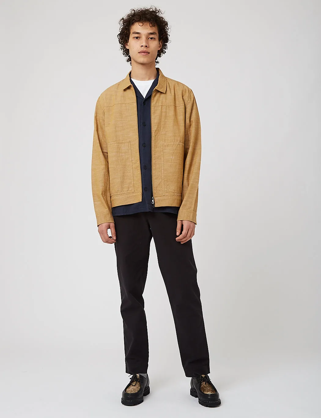 Folk Raft Jacket (Textured) - Tan sold by Article London product image thumbnail 3