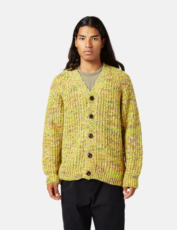 YMC Kurt Cardigan - Yellow Multi sold by Article London