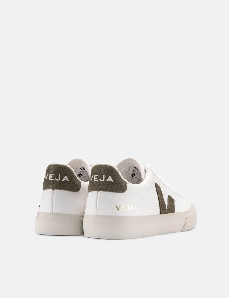 Womens Veja Campo (Chrome Free) Trainers - Extra White/Khaki sold by Article London product image thumbnail 4