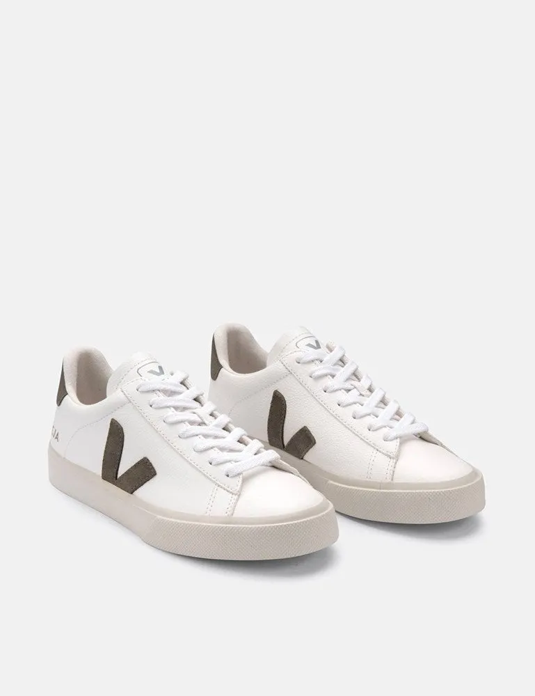 Womens Veja Campo (Chrome Free) Trainers - Extra White/Khaki sold by Article London product image thumbnail 3