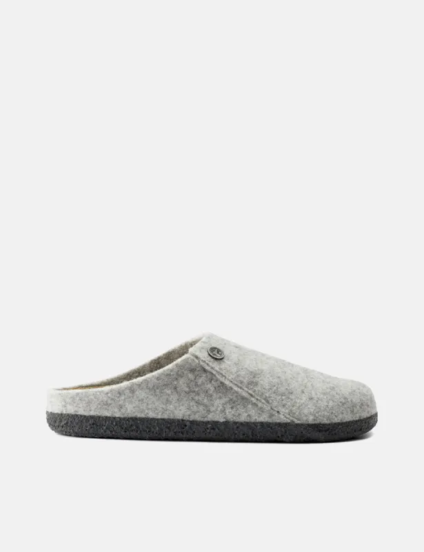 Womens Birkenstock Zermatt Slipper (Narrow) - Light Grey sold by Article London