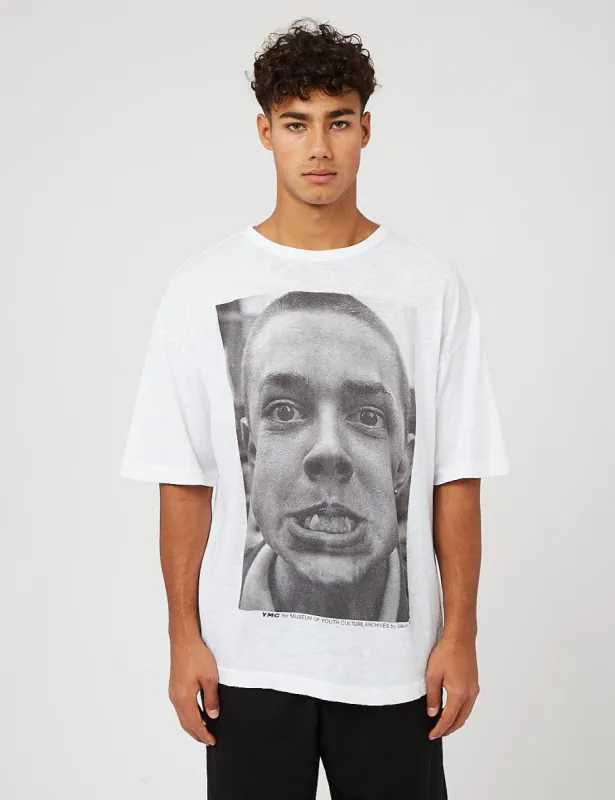 YMC x Museum of Culture Skins Print T-Shirt - White sold by Article London