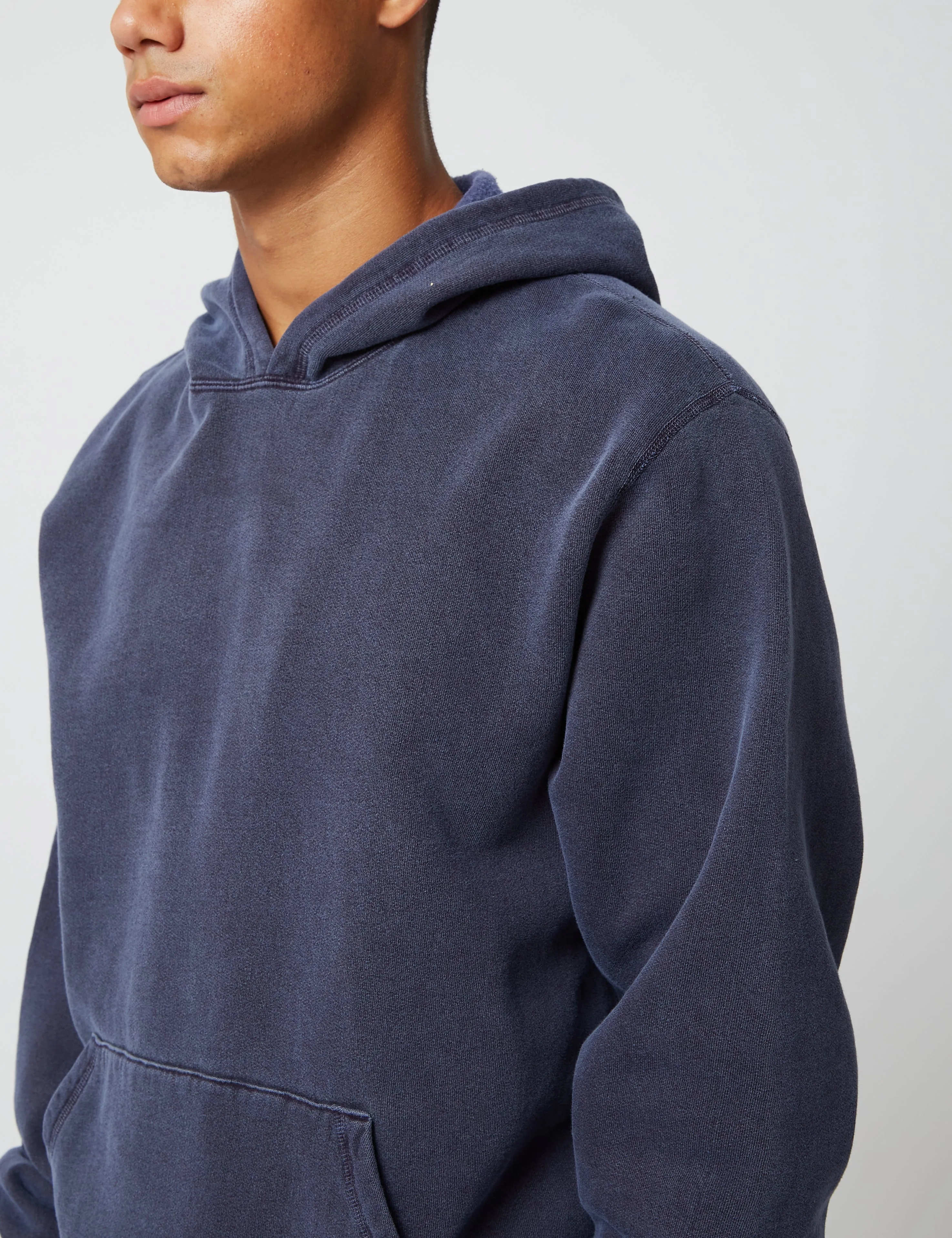 Bhode Pigment Dyed Hoodie (Organic/Canada Origin, 16oz) - Dusky Blue sold by Article London product image thumbnail 5