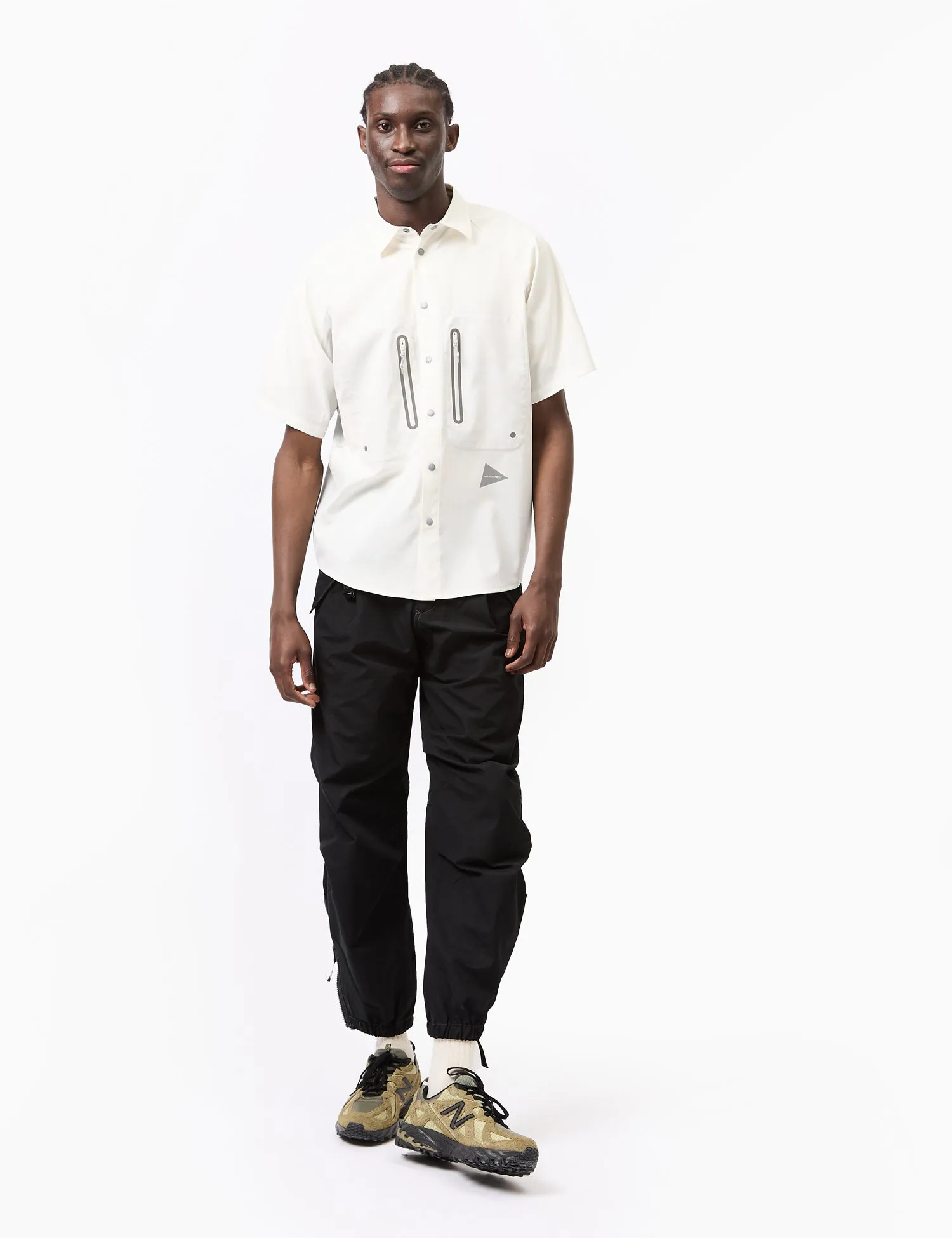 and Wander Tech Short Sleeve Shirt - Off White sold by Article London product image thumbnail 3