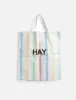 HAY Candy Stripe Shopper (X-Large) - Multi Blue sold by Article London