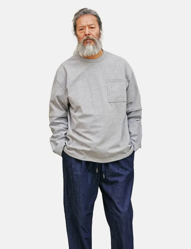 Frizmworks Shirt Sleeve Layered T-Shirt - Grey sold by Article London