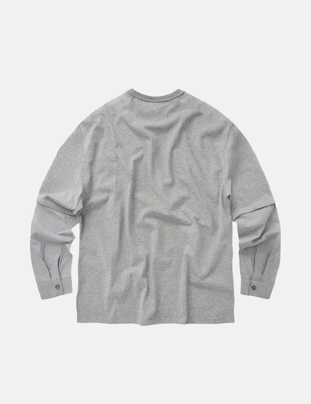 Frizmworks Shirt Sleeve Layered T-Shirt - Grey sold by Article London product image thumbnail 5