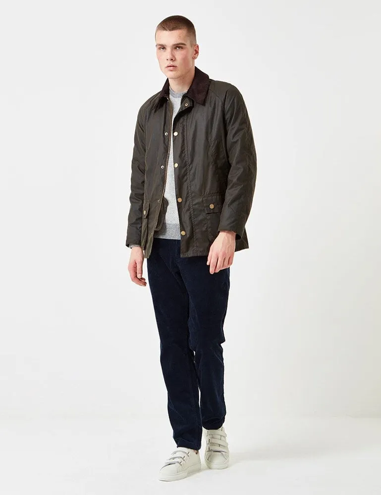 Barbour Ashby Wax Jacket - Olive Green sold by Article London product image thumbnail 2