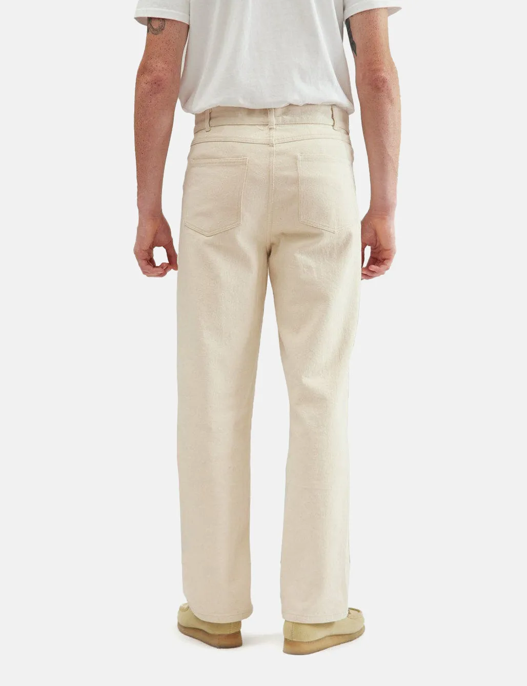 Percival 5 Pocket Trousers (Regular) - Ecru sold by Article London product image thumbnail 2