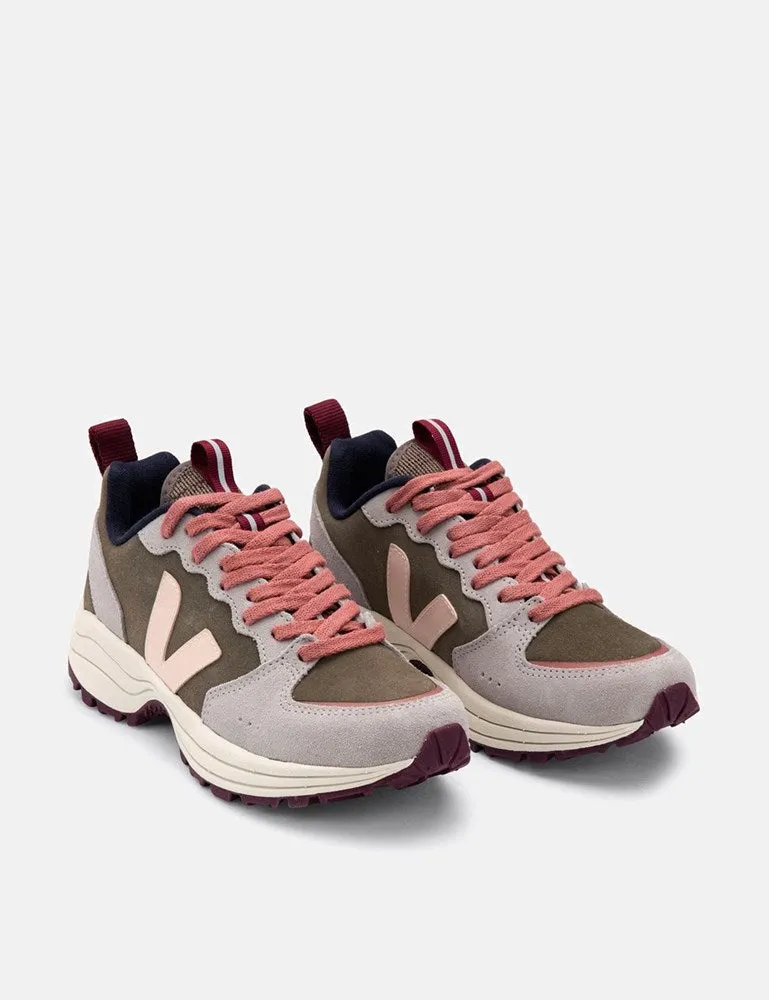 Womens Veja Venturi Suede Trainers - Khaki/Sable/Oxford Grey sold by Article London product image thumbnail 2