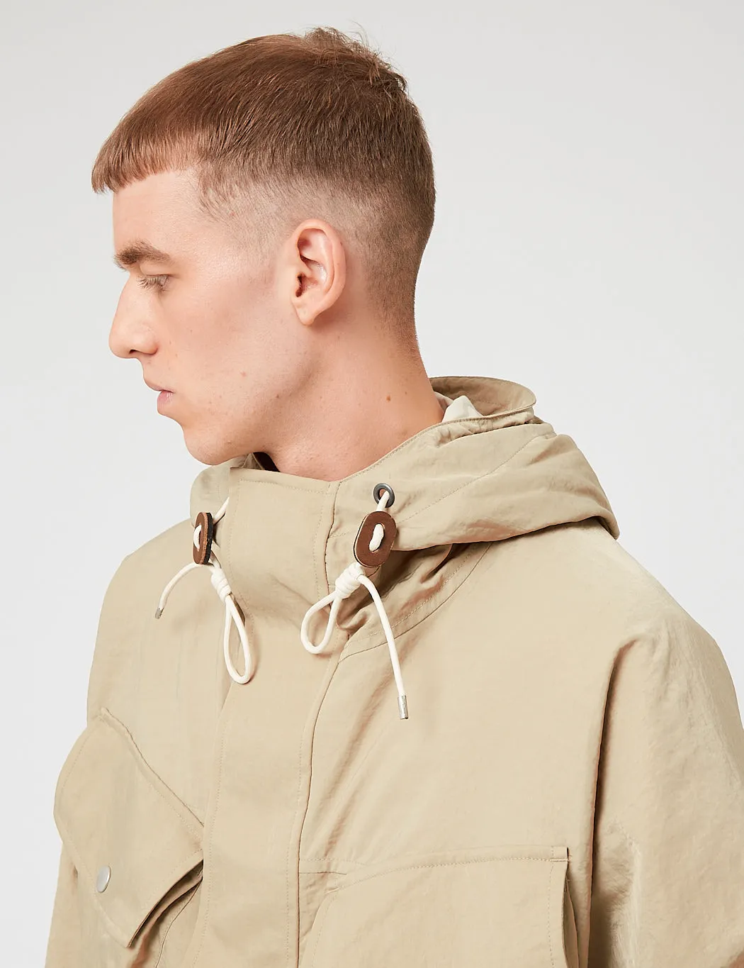 Nigel Cabourn Mountain Smock Jacket - Stone Beige sold by Article London product image thumbnail 2