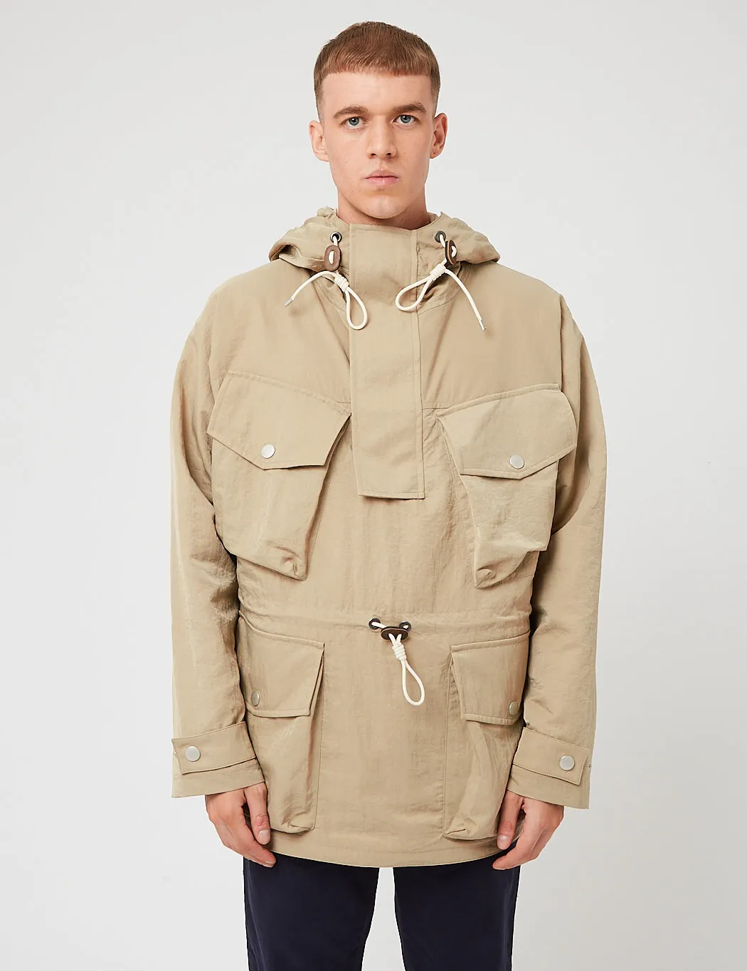 Nigel Cabourn Mountain Smock Jacket - Stone Beige sold by Article London