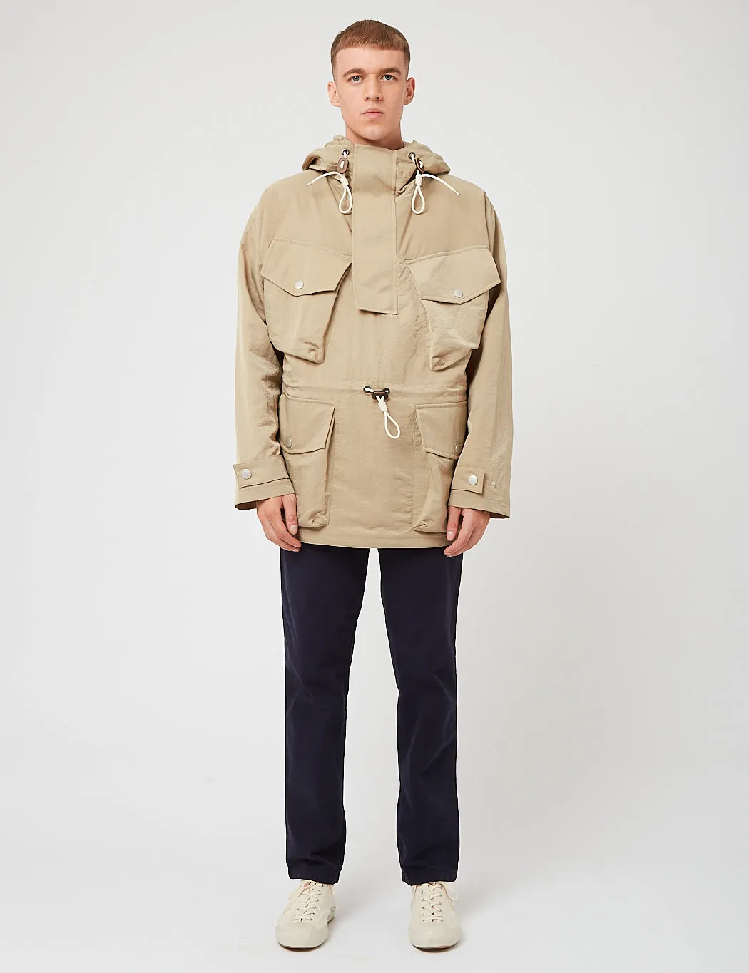 Nigel Cabourn Mountain Smock Jacket - Stone Beige sold by Article London product image thumbnail 3