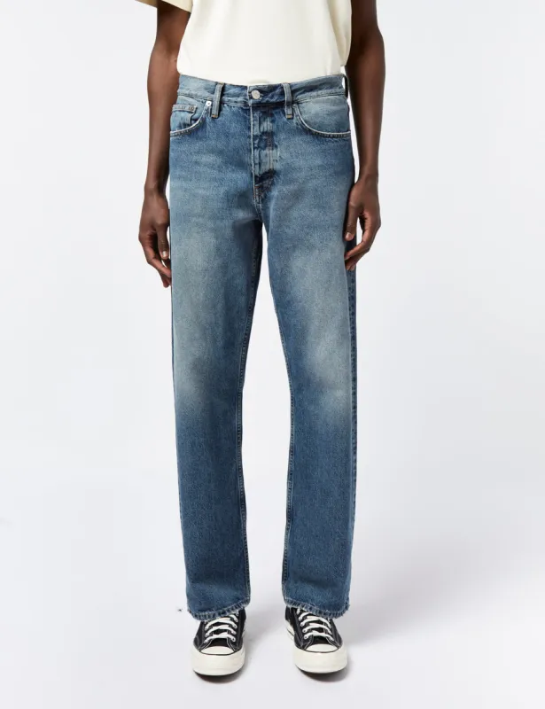 Sunflower Organic Denim Twist Seam Jeans (Loose) - Mid Blue sold by Article London
