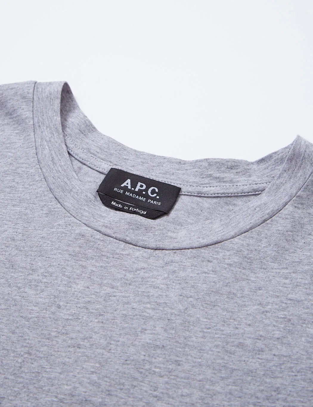 A.P.C. Victor T-Shirt - Heathered Grey sold by Article London product image thumbnail 3