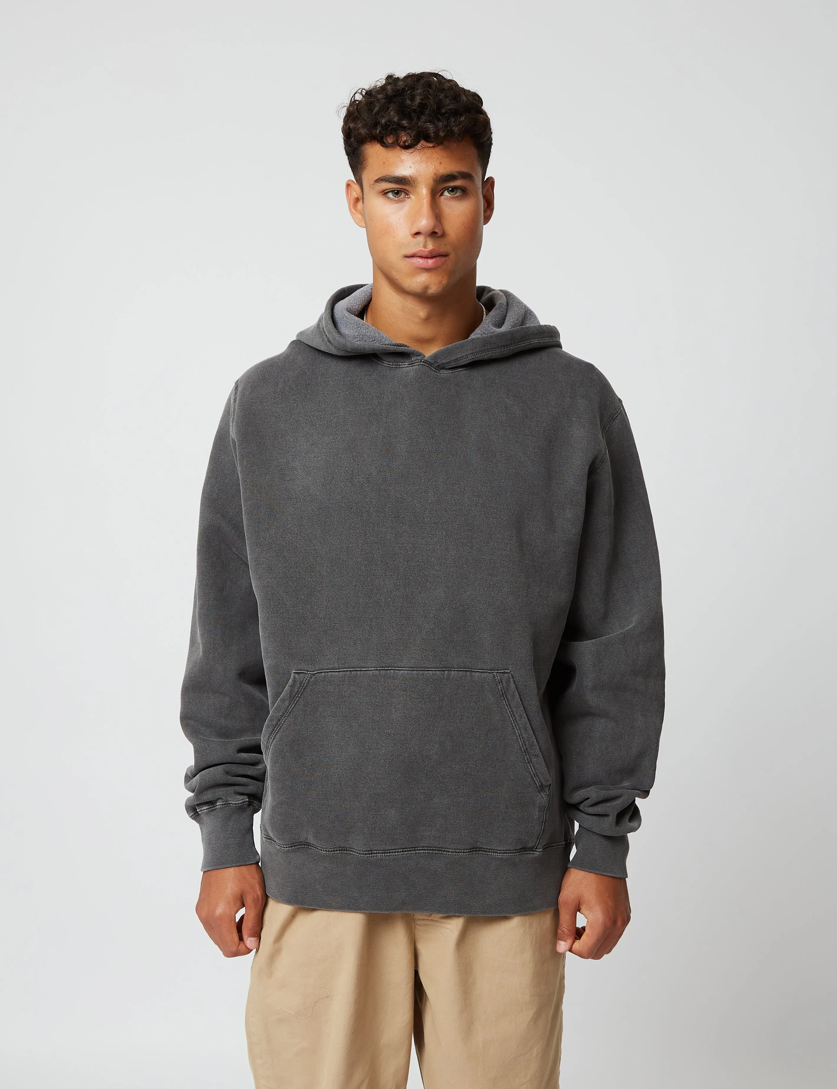 Bhode Pigment Dyed Hoodie (Organic/Canada Origin, 16oz) - Dusty Black sold by Article London