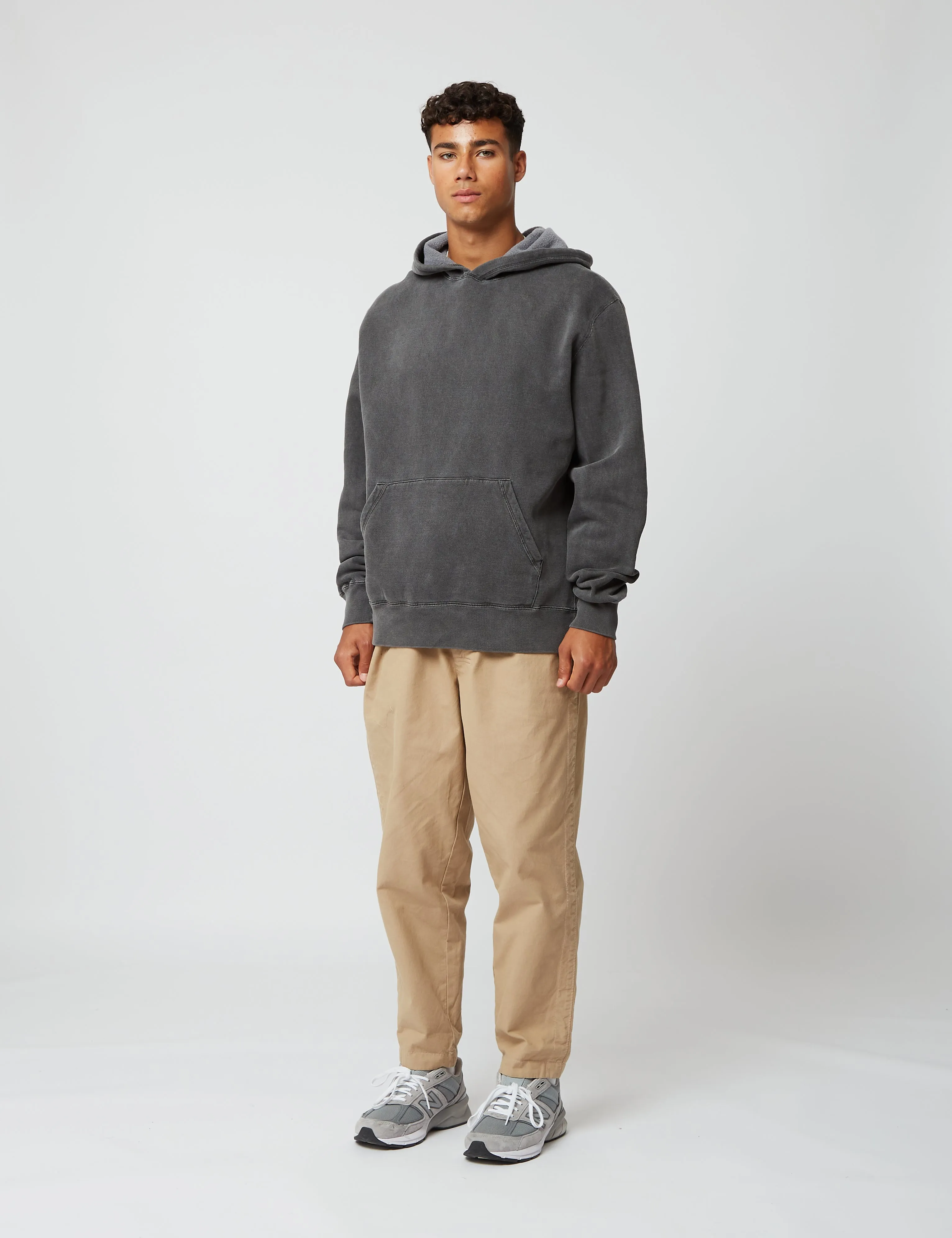 Bhode Pigment Dyed Hoodie (Organic/Canada Origin, 16oz) - Dusty Black sold by Article London product image thumbnail 3