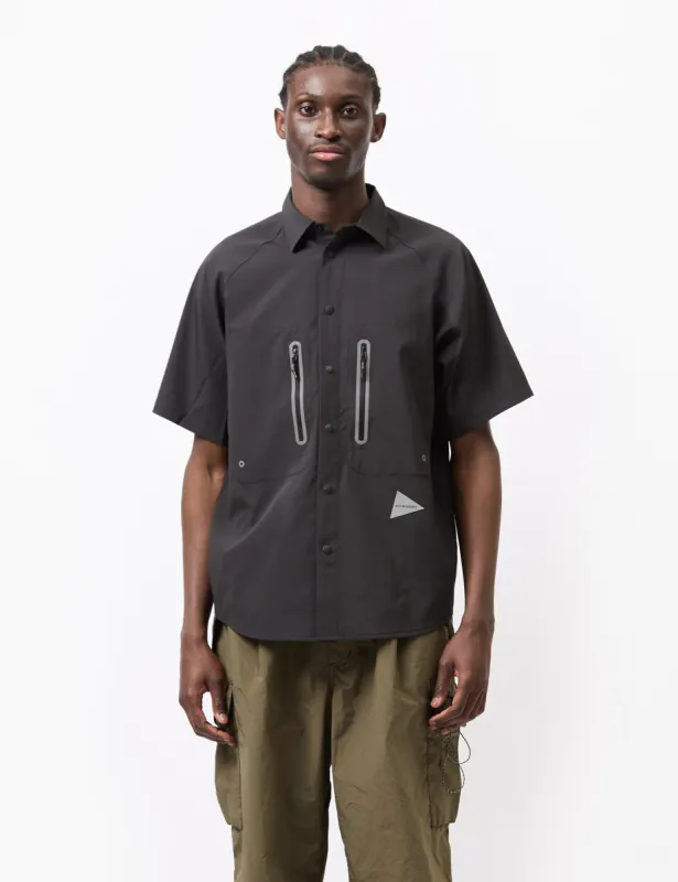 and Wander Tech Short Sleeve Shirt - Black sold by Article London