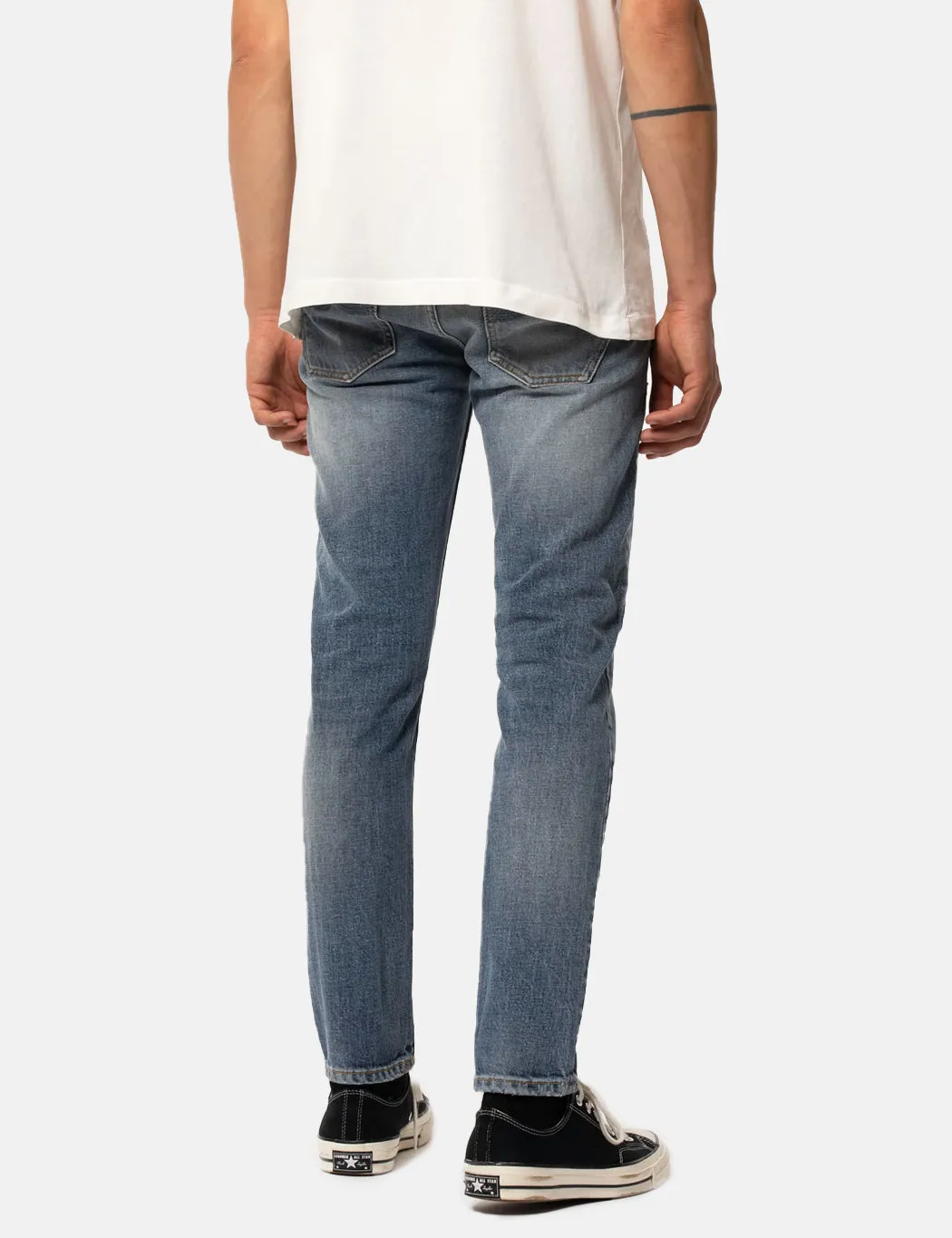 Nudie Lean Dean Jeans (Slim Tapered) - Gentle Worn sold by Article London product image thumbnail 4