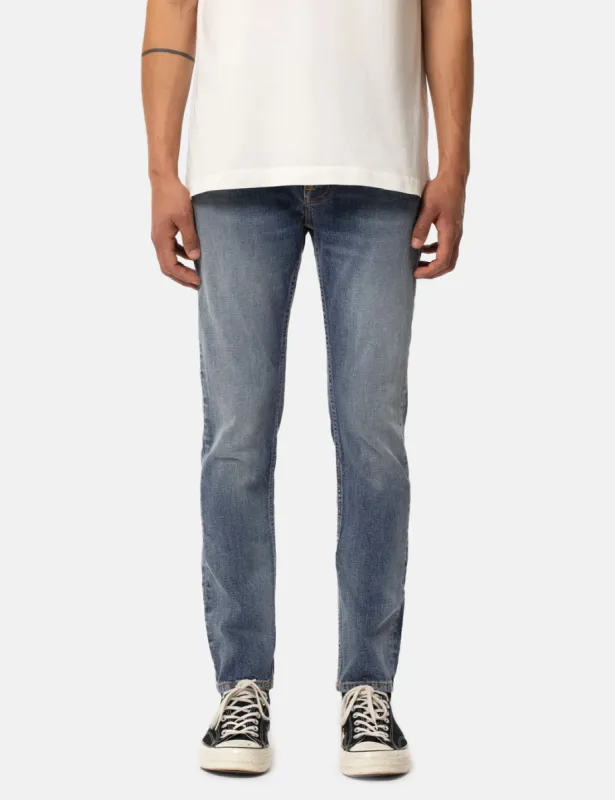 Nudie Lean Dean Jeans (Slim Tapered) - Gentle Worn sold by Article London