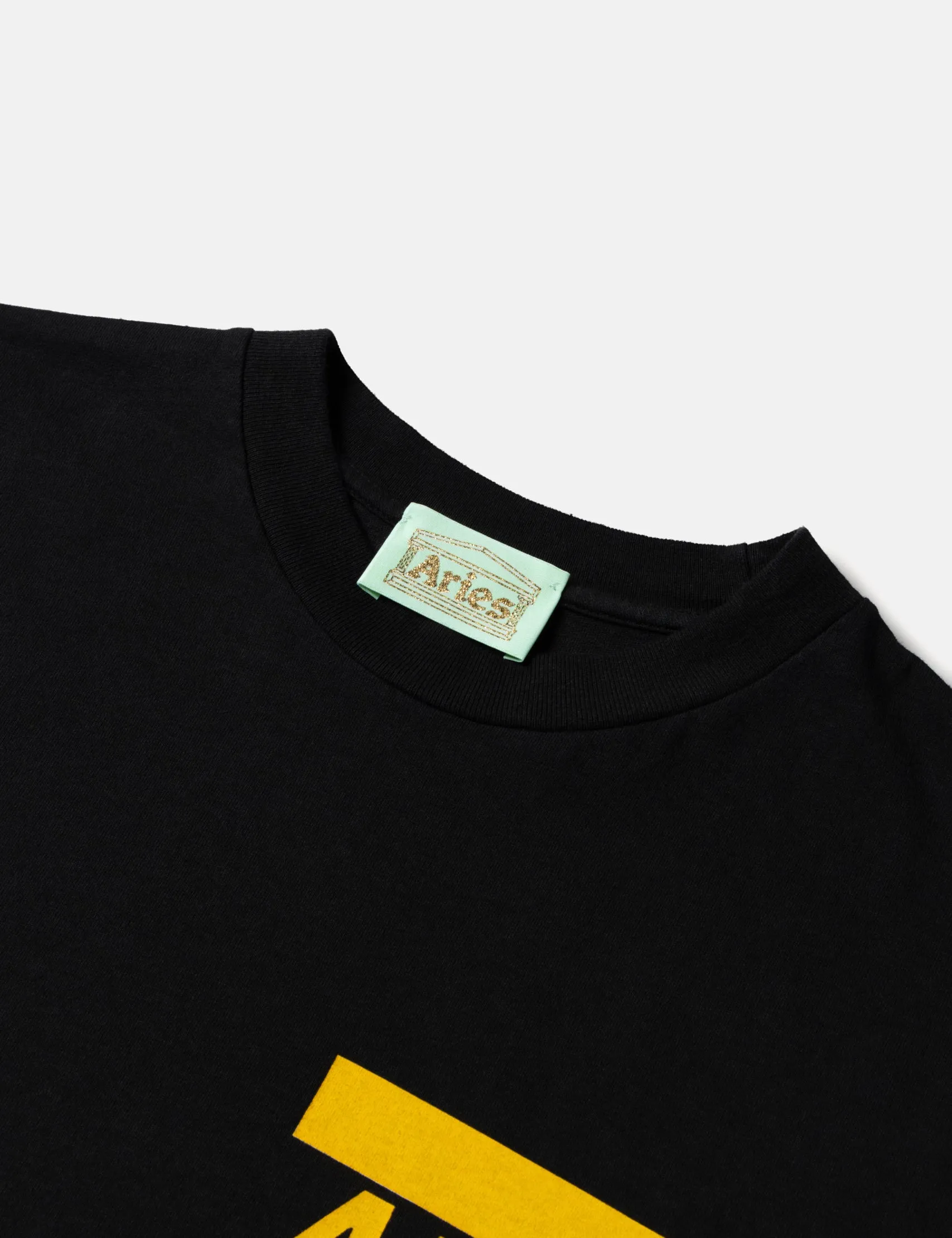 Aries Credit Card T-Shirt - Black sold by Article London product image thumbnail 5