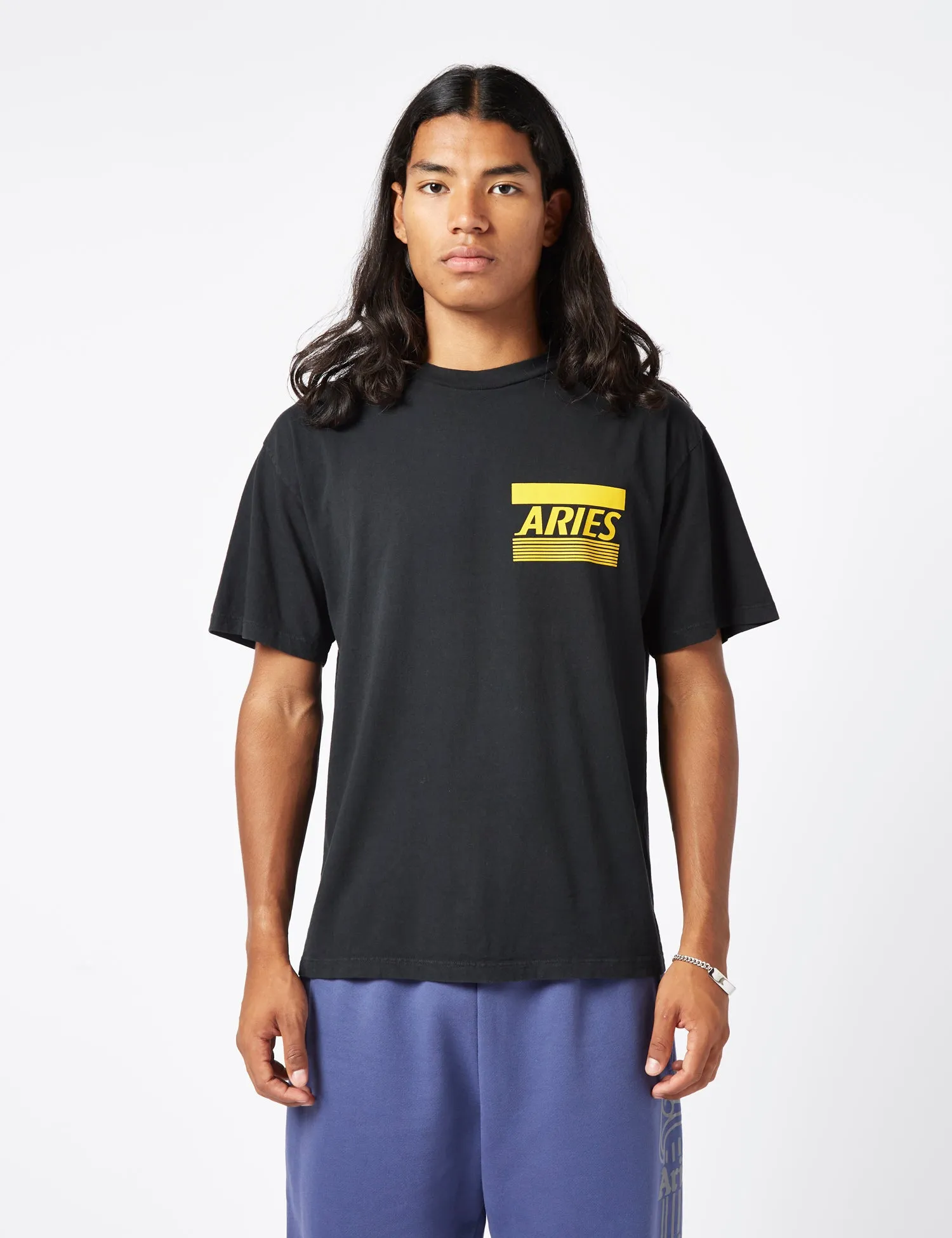 Aries Credit Card T-Shirt - Black sold by Article London product image thumbnail 2