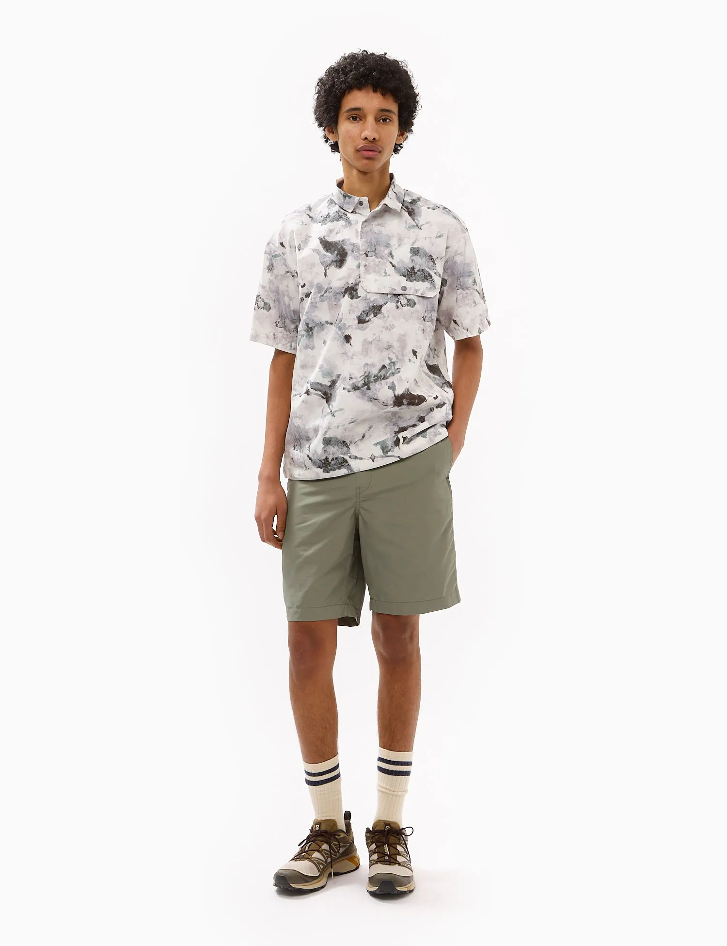 Snow Peak Light Mountain Cloth Shorts - Dark Grey sold by Article London