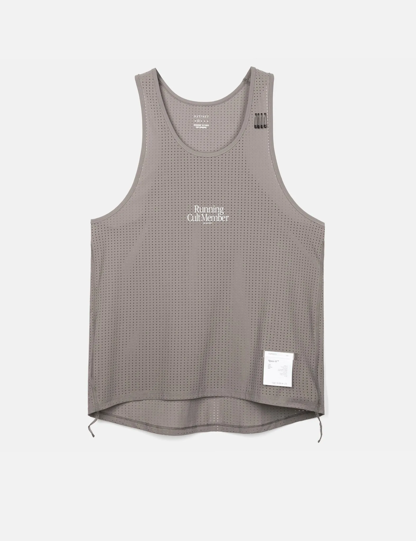 Satisfy Running Space-O Singlet - Taupe sold by Article London product image thumbnail 3
