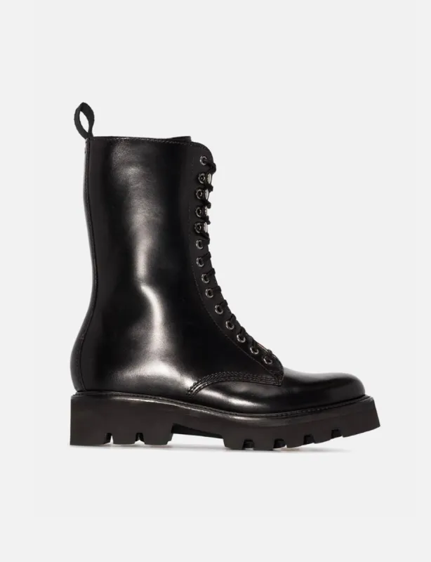 Womens Grenson Mavis Boot (Pull Up) - Black sold by Article London