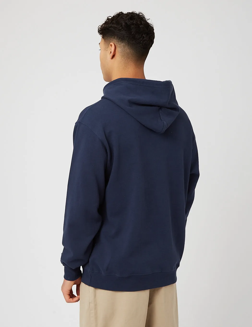 Beams Plus Hooded Sweatshirt - Navy Blue sold by Article London product image thumbnail 3