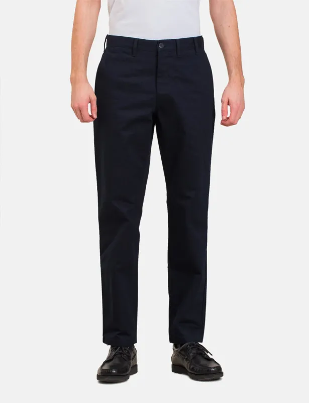 Norse Projects Aros Regular Pants (Light Stretch) - Dark Navy Blue sold by Article London
