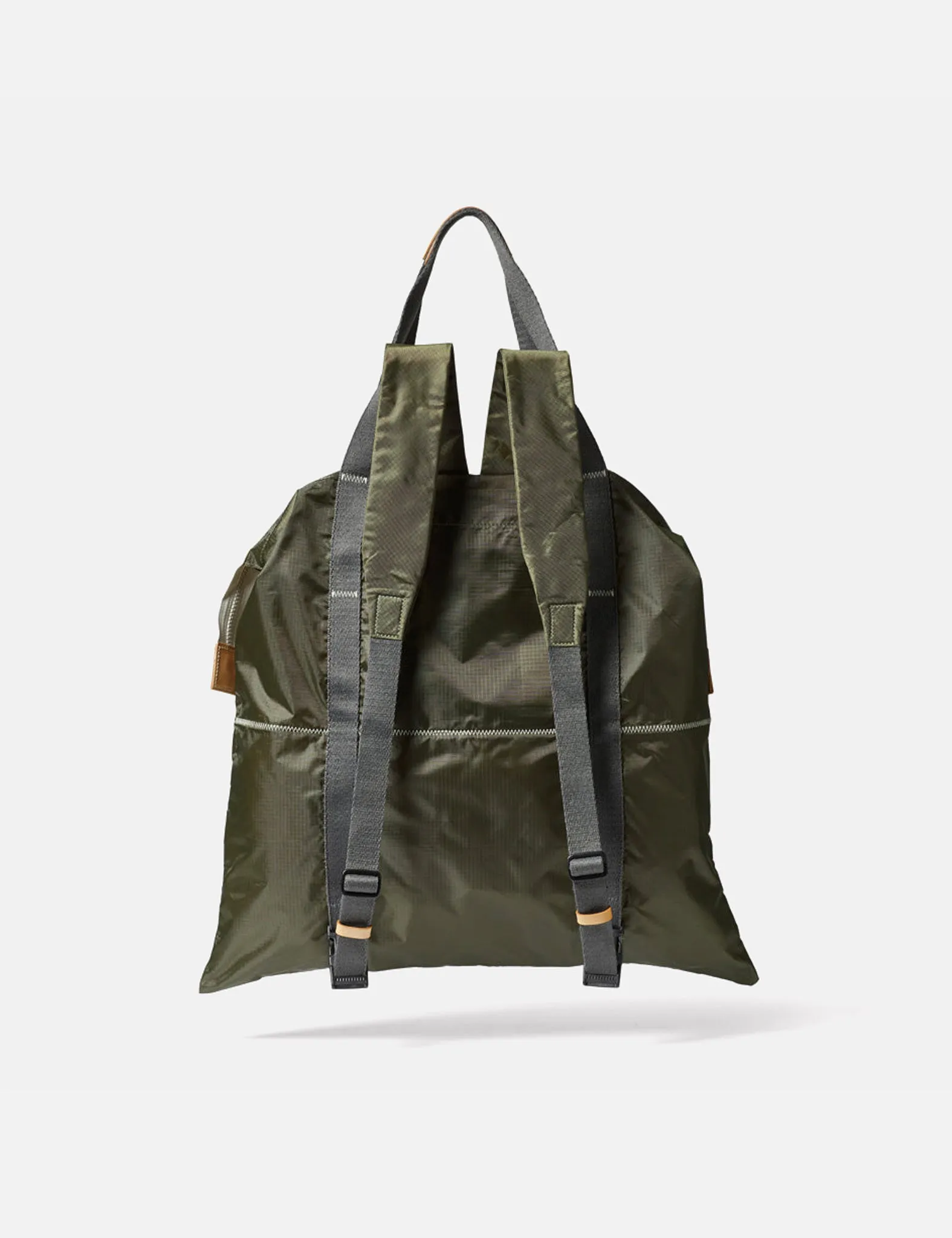 Ally Capellino Hank Zip Backpack - Khaki Brown sold by Article London product image thumbnail 3