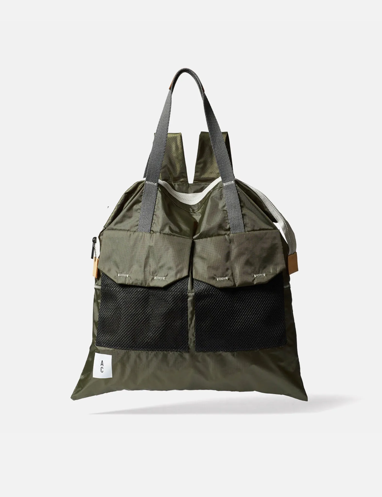 Ally Capellino Hank Zip Backpack - Khaki Brown sold by Article London