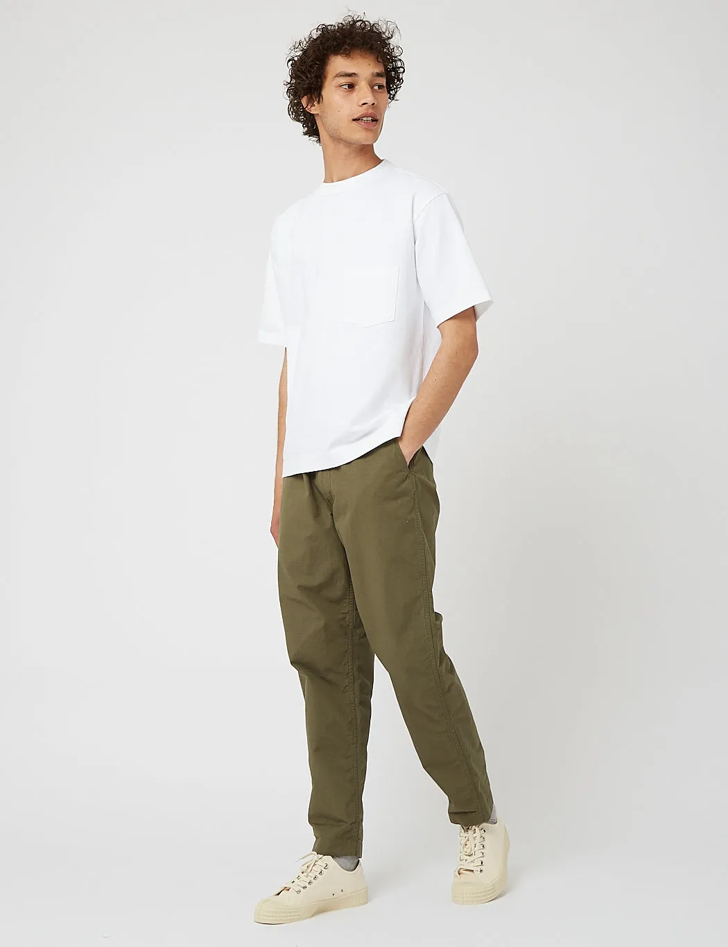 orSlow New Yorker Trousers - Army Green sold by Article London product image thumbnail 3