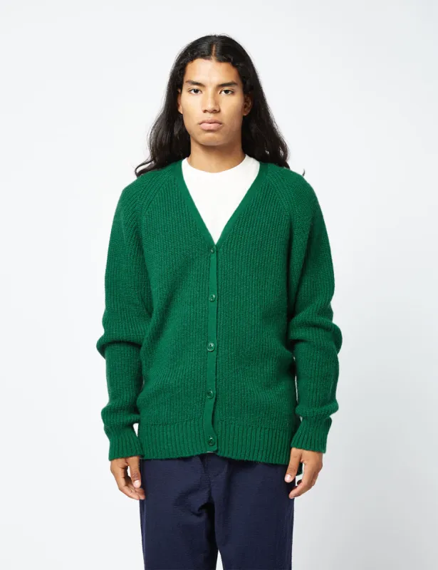 YMC Kurt Cardigan (Mohair) - Green sold by Article London