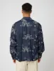 Engineered Garments Bowling Shirt (Denim) - Indigo Blue Bird Embroidery sold by Article London
