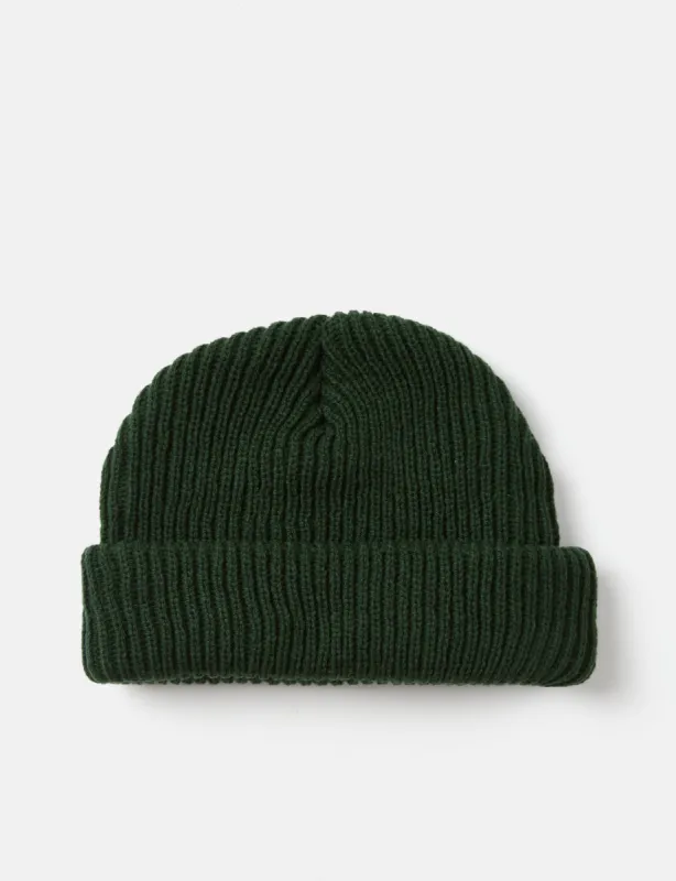 Article. Fisherman Rib Beanie Hat - Olive Green sold by Article London