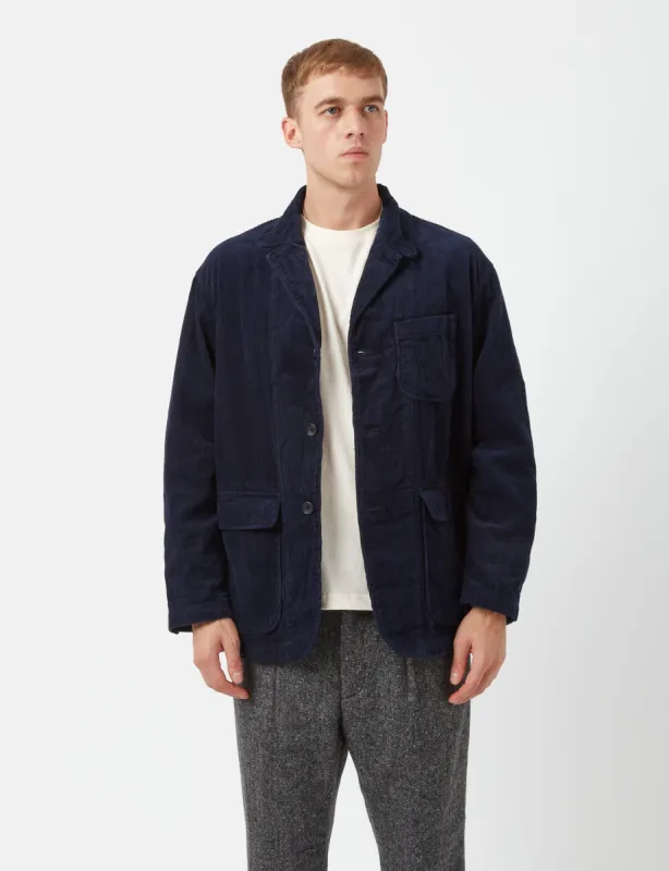 Engineered Garments Loiter Jacket (8W Corduroy) - Dark Navy Blue sold by Article London