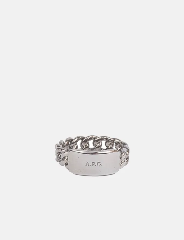A.P.C. Darwin Ring - Silver sold by Article London