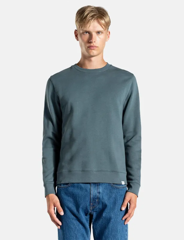 Norse Projects Vagn Classic Crew Sweatshirt - Mineral Blue sold by Article London